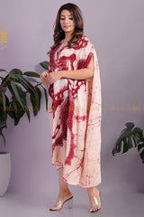 Strawflower Silk Designer Dress | Kaftan, Bohemian Dress, Floral Dress, Boho Maxi Dress