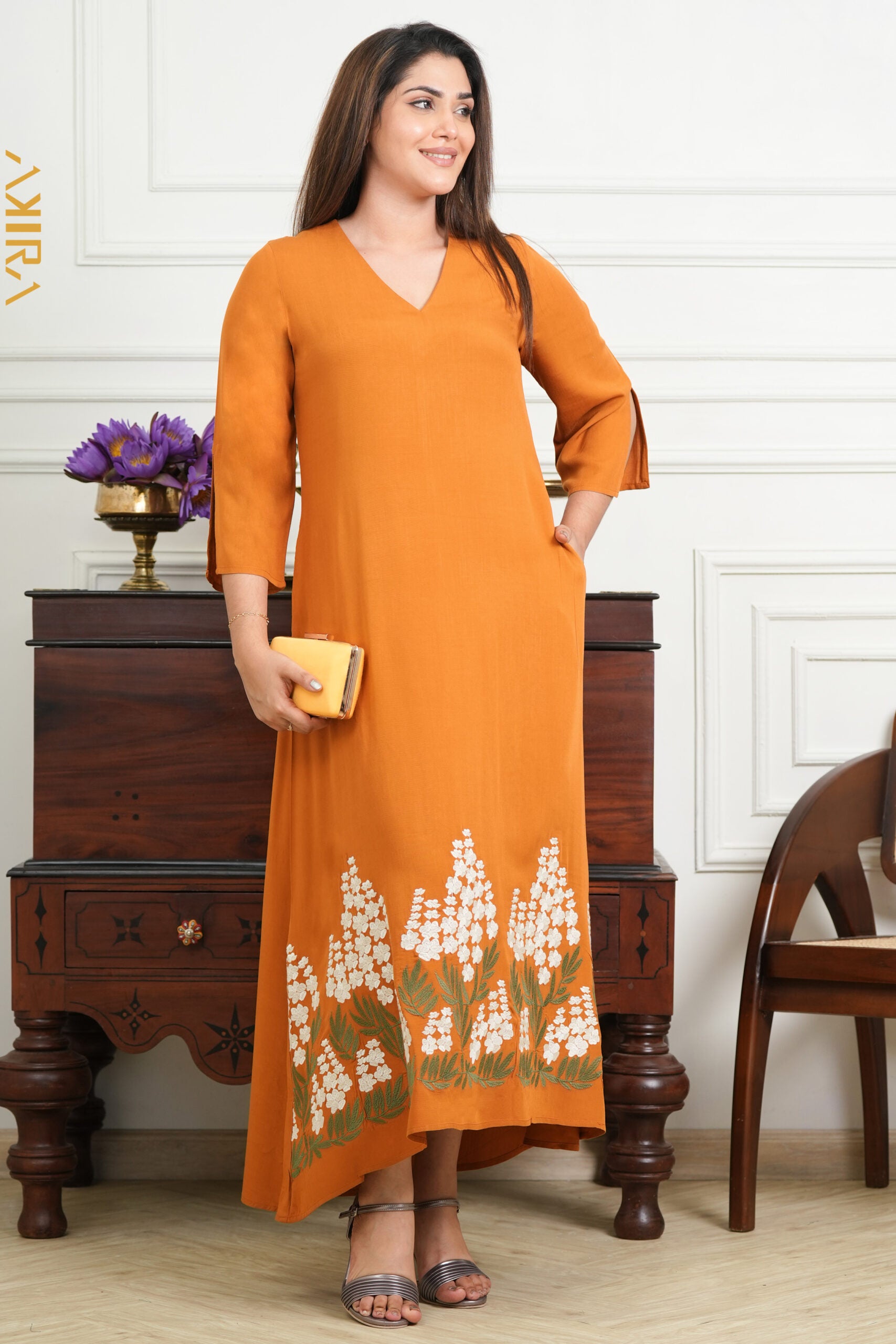 Raising Flora Elegant Dress | Kaftan, Bohemian Dress, Floral Dress, Boho Maxi Dress