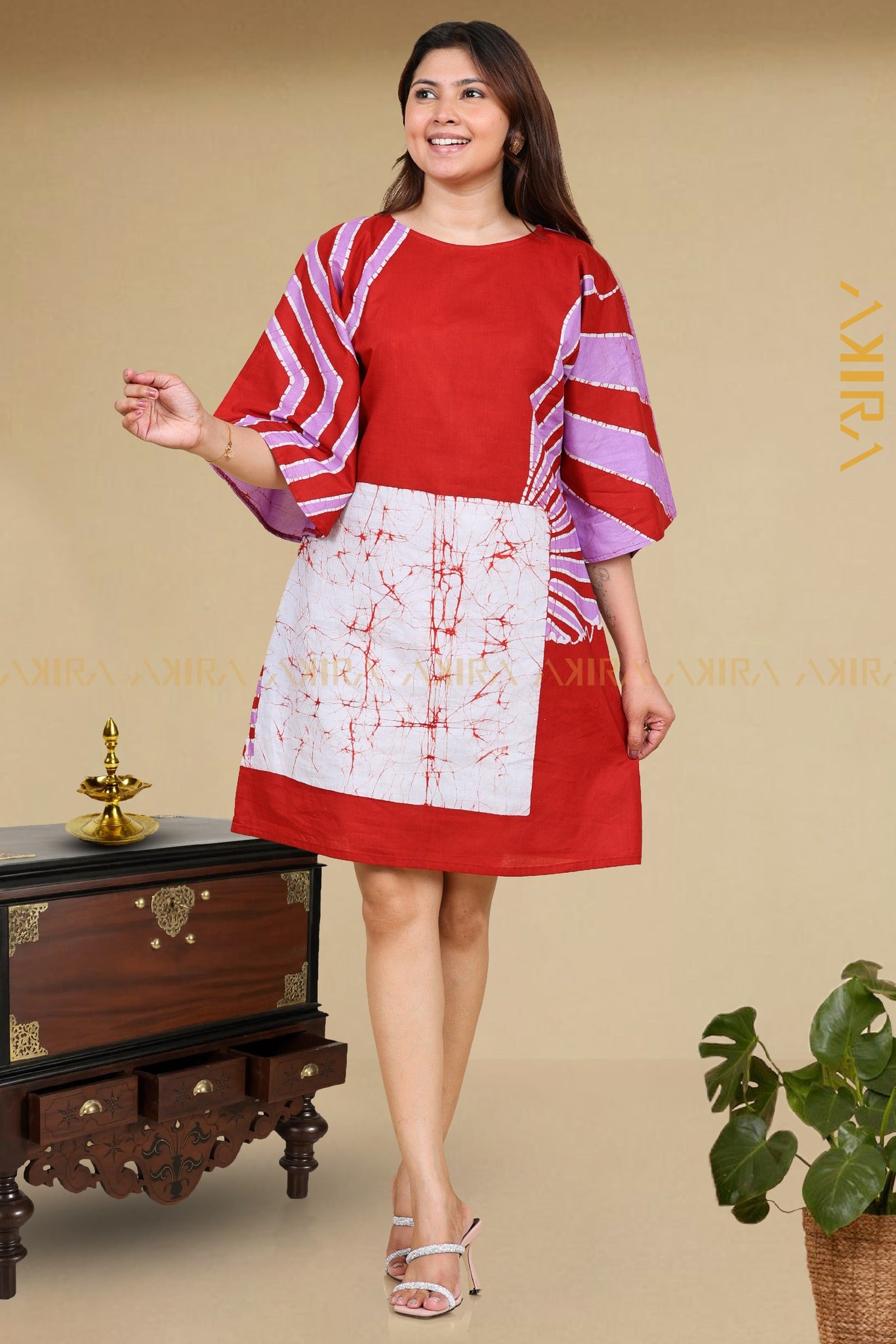 Allure Contrast Detail Batik Dress | Kaftan, Bohemian Dress, Floral Dress, Boho Maxi Dress