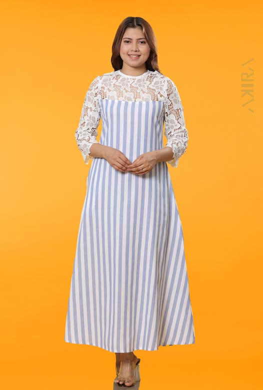 Snowy Lady Lace Detail Dress | Kaftan, Bohemian Dress, Floral Dress, Boho Maxi Dress