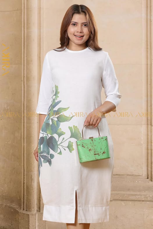 Magnolia Leaves Dress | Kaftan, Bohemian Dress, Floral Dress, Boho Maxi Dress