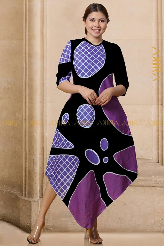 Mellora Purple Batik Dress | Kaftan, Bohemian Dress, Floral Dress, Boho Maxi Dress