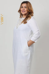 Veronica Linen Dress | Kaftan, Bohemian Dress, Floral Dress, Boho Maxi Dress