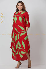 Hyper Leaves Designer Dress | Kaftan, Bohemian Dress, Floral Dress, Boho Maxi Dress