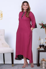 Chaney slit detail dress | Kaftan, Bohemian Dress, Floral Dress, Boho Maxi Dress