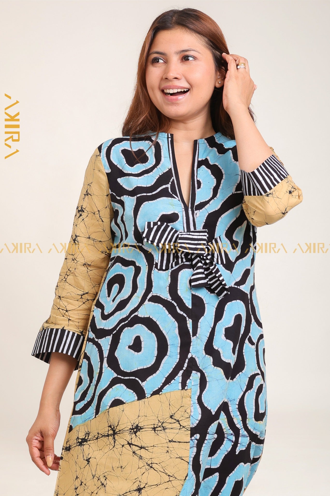 Aquamarine Batik Dress | Kaftan, Bohemian Dress, Floral Dress, Boho Maxi Dress