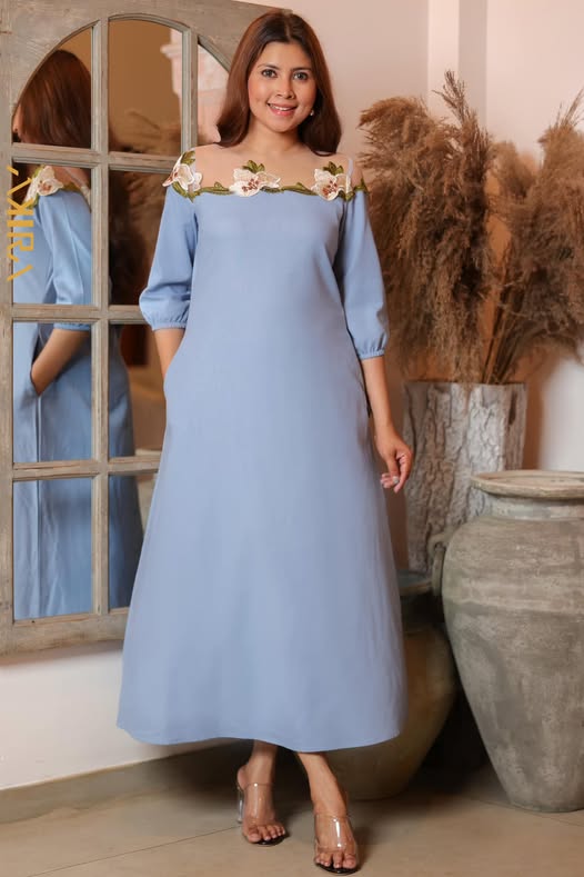 Lavenia Lady Detail Dress | Kaftan, Bohemian Dress, Floral Dress, Boho Maxi Dress