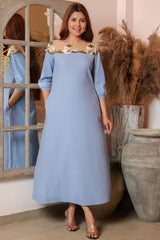 Lavenia Lady Detail Dress | Kaftan, Bohemian Dress, Floral Dress, Boho Maxi Dress