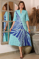Emily Morning Batik Dress | Kaftan, Bohemian Dress, Floral Dress, Boho Maxi Dress
