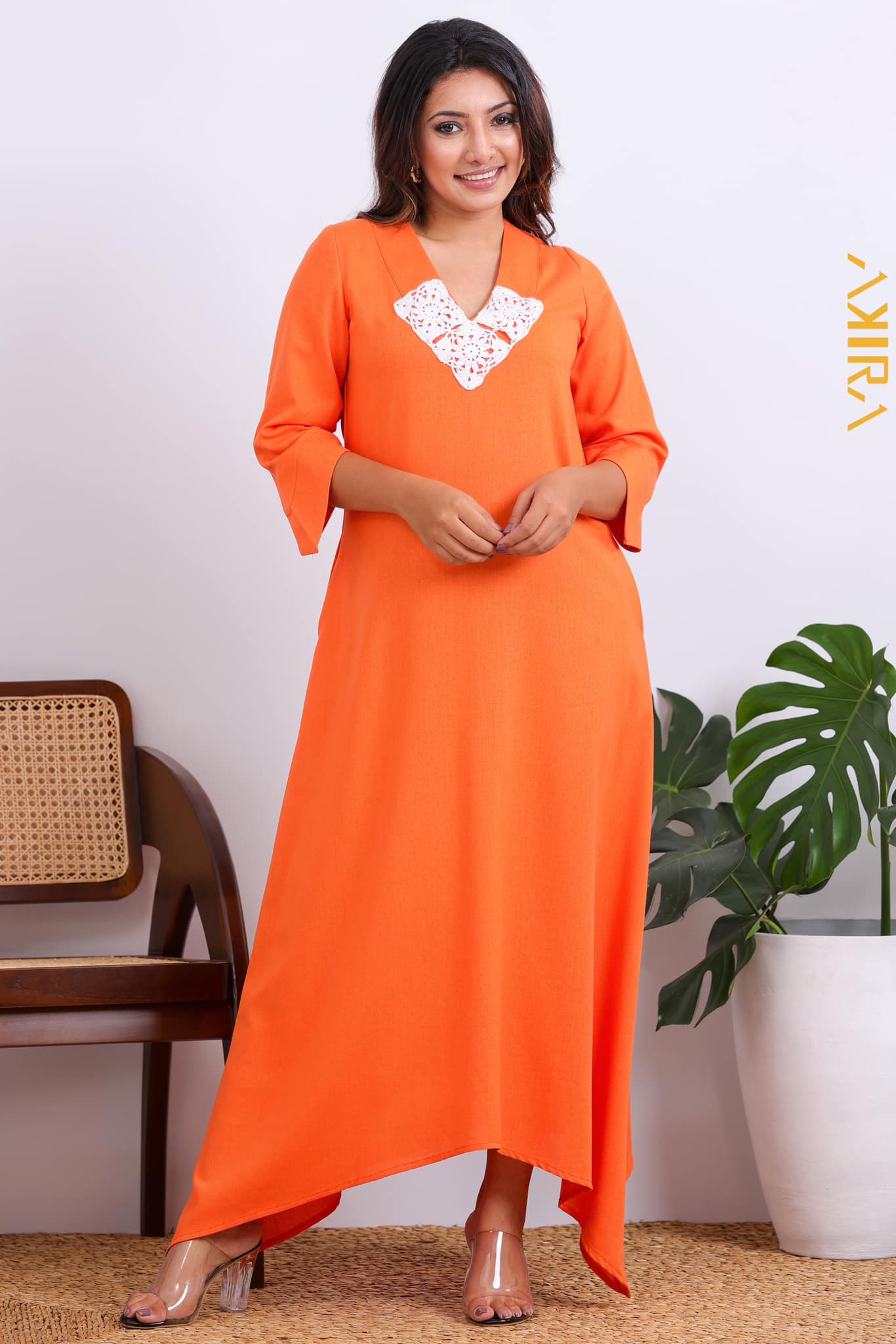 Zinnara Orange Dress