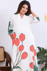Flowery Fair Exclusive Dress | Kaftan, Bohemian Dress, Floral Dress, Boho Maxi Dress