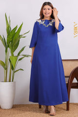 Midocean Linen Dress | Kaftan, Bohemian Dress, Floral Dress, Boho Maxi Dress