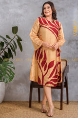 Sparkle Bright Silk Designer Dress | Kaftan, Bohemian Dress, Floral Dress, Boho Maxi Dress