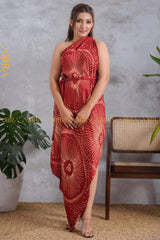 Azaliah Maroony Silk Dress | Kaftan, Bohemian Dress, Floral Dress, Boho Maxi Dress