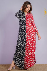 Royal Mix Colour Dress | Kaftan, Bohemian Dress, Floral Dress, Boho Maxi Dress