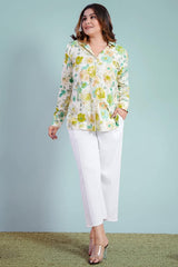 Daisy Violet Elegant Top | Kaftan, Bohemian Dress, Floral Dress, Boho Maxi Dress