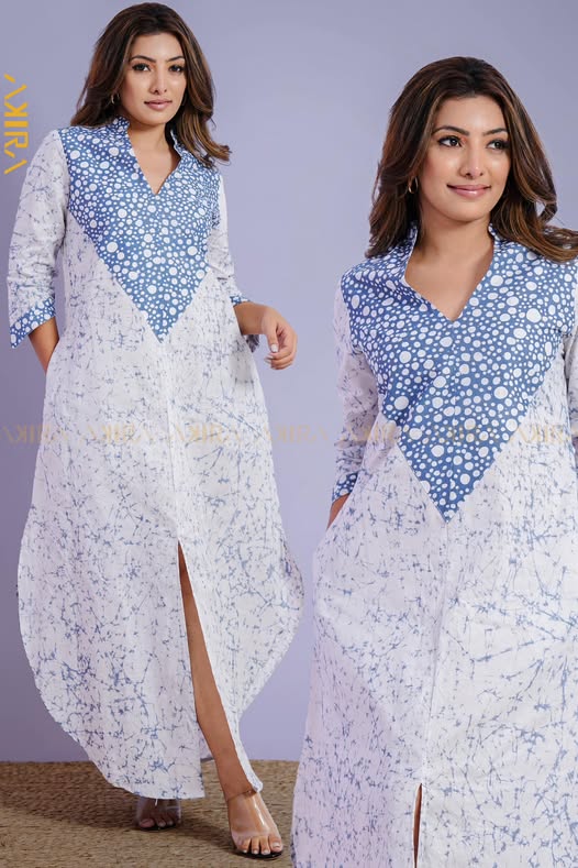 Lotus Land Batik Dress | Kaftan, Bohemian Dress, Floral Dress, Boho Maxi Dress