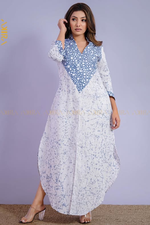 Lotus Land Batik Dress | Kaftan, Bohemian Dress, Floral Dress, Boho Maxi Dress