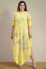 Morning Glory Silk Designer Dress | Kaftan, Bohemian Dress, Floral Dress, Boho Maxi Dress