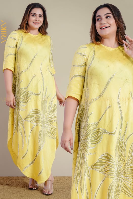 Morning Glory Silk Designer Dress | Kaftan, Bohemian Dress, Floral Dress, Boho Maxi Dress