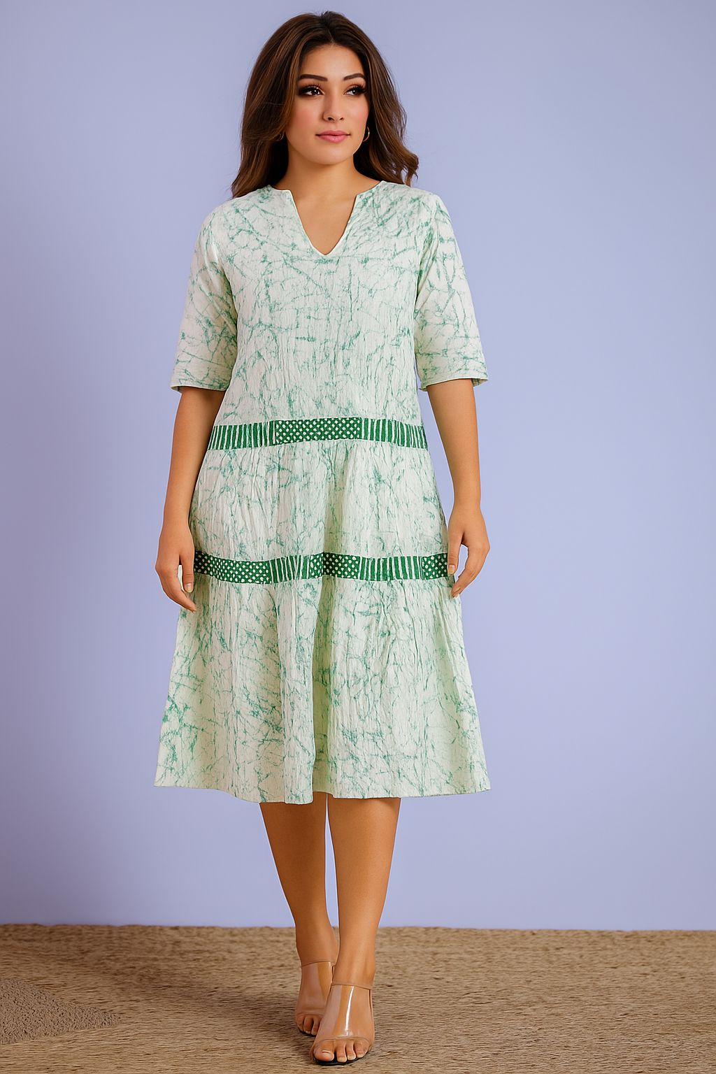 Indigo Fusion Dress | Kaftan, Bohemian Dress, Floral Dress, Boho Maxi Dress