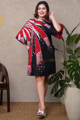 Love-in-a-Mist Batik Poncho Dress