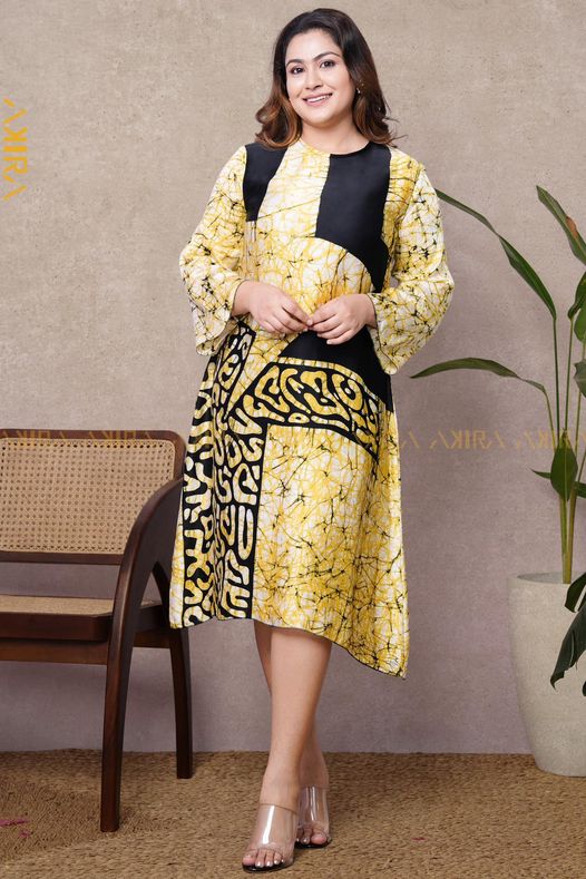 Basket of Gold Silk Designer Dress