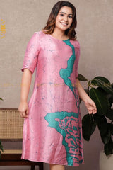 Rose Diana Silk Designer Dress