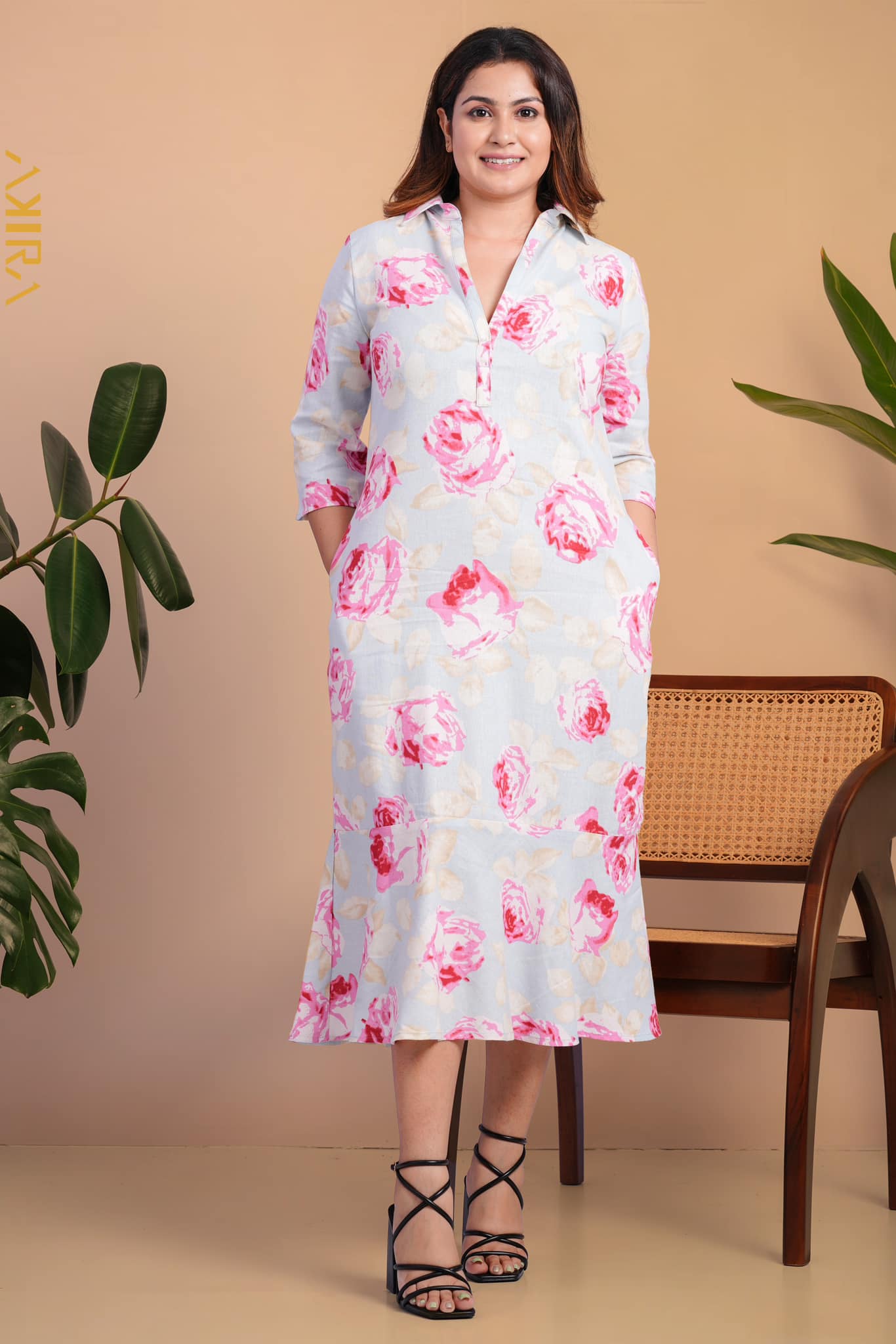 Rose Gardern Dress | Kaftan, Bohemian Dress, Floral Dress, Boho Maxi Dress