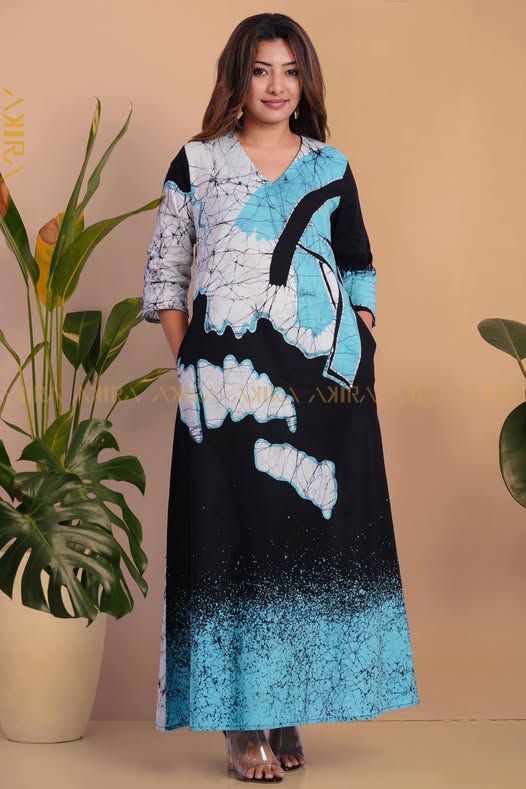 Hannah Look Batik Dress | Kaftan, Bohemian Dress, Floral Dress, Boho Maxi Dress