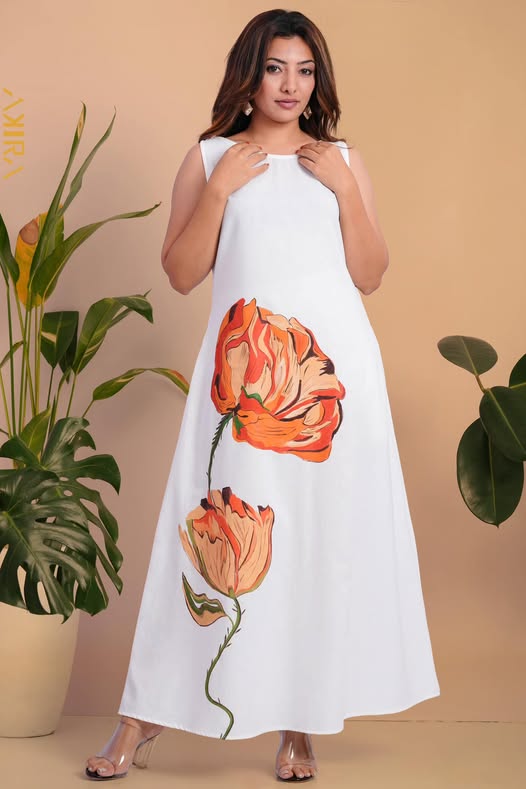 Raising Flower Detail Dress | Kaftan, Bohemian Dress, Floral Dress, Boho Maxi Dress