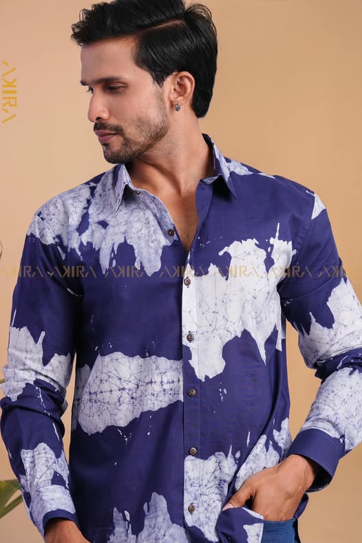 Dexter Men Batik Shirt | Kaftan, Bohemian Dress, Floral Dress, Boho Maxi Dress
