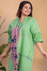 Evening Greeny Dress | Kaftan, Bohemian Dress, Floral Dress, Boho Maxi Dress