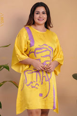 Lady Helene Silk Poncho Dress | Kaftan, Bohemian Dress, Floral Dress, Boho Maxi Dress