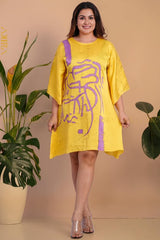 Lady Helene Silk Poncho Dress | Kaftan, Bohemian Dress, Floral Dress, Boho Maxi Dress