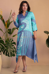 Blossom Breeze Silk Batik Dress