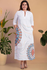 Twirling Tulip Dress | Kaftan, Bohemian Dress, Floral Dress, Boho Maxi Dress