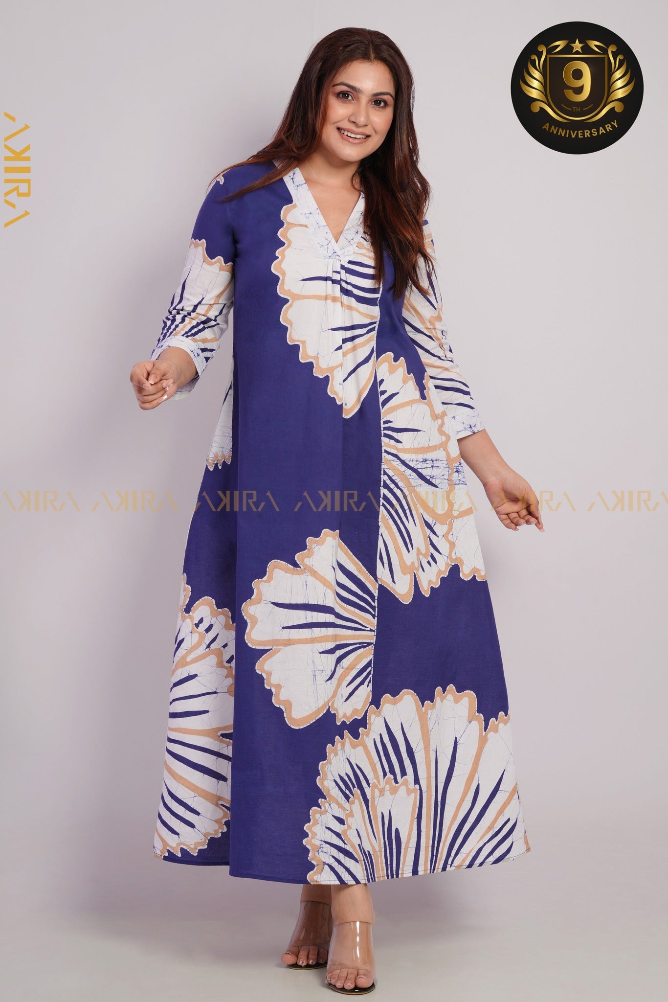 Wildflower Designer Batik Dress | Kaftan, Bohemian Dress, Floral Dress, Boho Maxi Dress