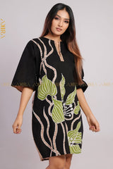 Valentina Batik Designer Dress | Kaftan, Bohemian Dress, Floral Dress, Boho Maxi Dress