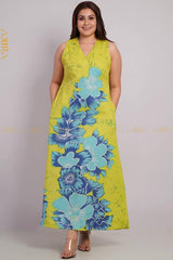 Viola Flowery Batik Dress | Kaftan, Bohemian Dress, Floral Dress, Boho Maxi Dress