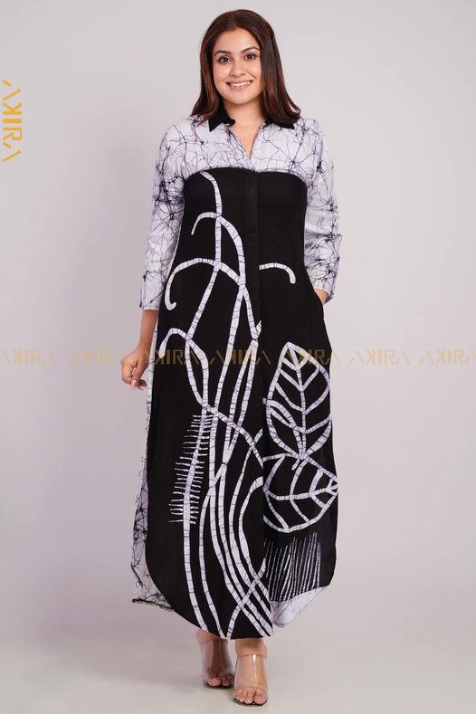 Mantilla Batik Rayon Dress | Kaftan, Bohemian Dress, Floral Dress, Boho Maxi Dress