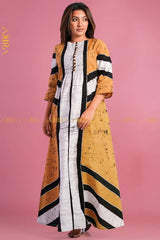 Dazzle Dream Batik Designer Dress | Kaftan, Bohemian Dress, Floral Dress, Boho Maxi Dress