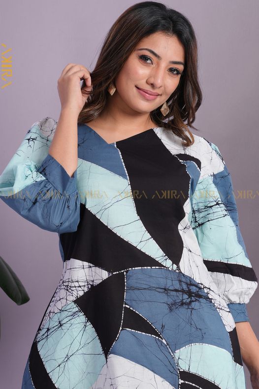 Hazel Batik Designer Dress | Kaftan, Bohemian Dress, Floral Dress, Boho Maxi Dress