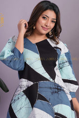 Hazel Batik Designer Dress | Kaftan, Bohemian Dress, Floral Dress, Boho Maxi Dress