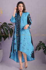 Wisteria Batik Designer Dress