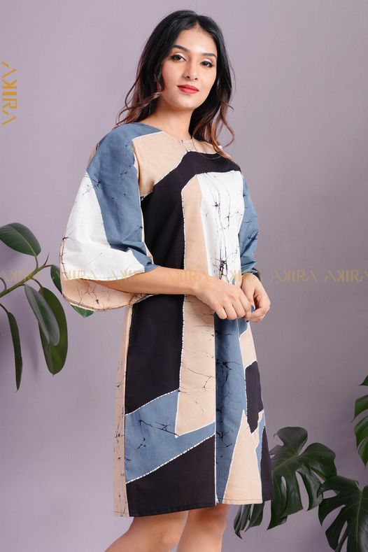 Verbena Batik Designer Dress | Kaftan, Bohemian Dress, Floral Dress, Boho Maxi Dress