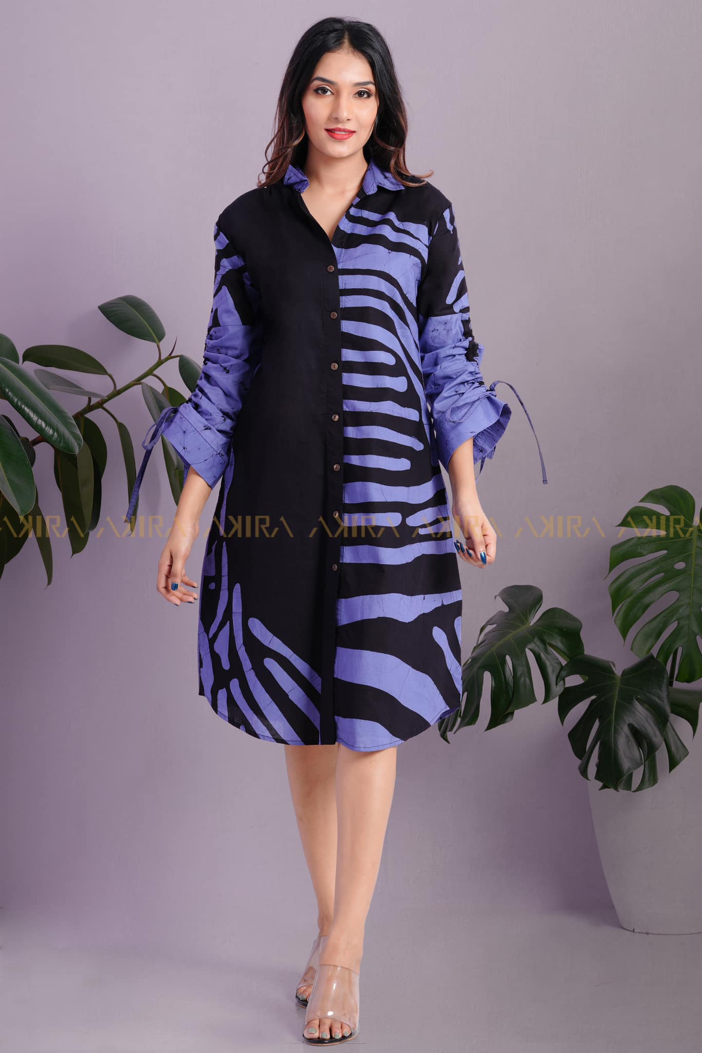 Midnight Magic Batik Dress