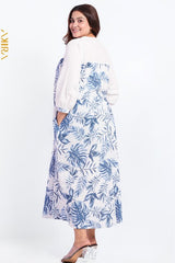 Aurara Fit Flowery Exclusive Dress | Kaftan, Bohemian Dress, Floral Dress, Boho Maxi Dress