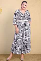 Silvery Maya Jumpsuit | Kaftan, Bohemian Dress, Floral Dress, Boho Maxi Dress