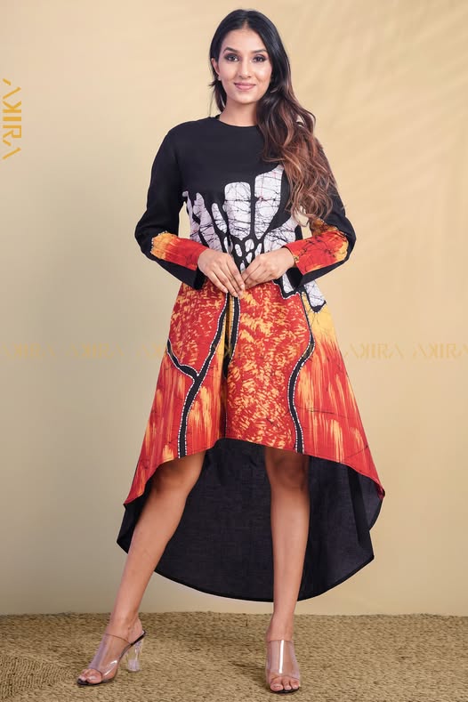 Elizebeth Batik Designer Dress | Kaftan, Bohemian Dress, Floral Dress, Boho Maxi Dress